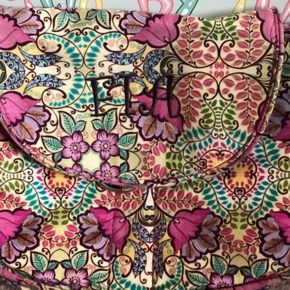 Initials Inc Flower Embroidered Shoulder Bag - Picture 2 of 8